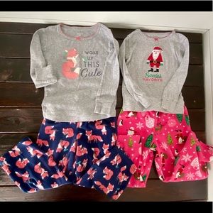 Carter’s 3t girls pajamas (2 pair bundle)